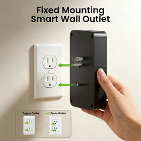 GHome Smart Power Strip supports voice control with Alexa and Google Home for hands-free use.