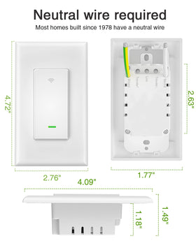 GHome Smart app control with group features to manage multiple switches