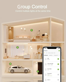 GHome Smart Switch scheduling timer demonstrates automating lights for routines.