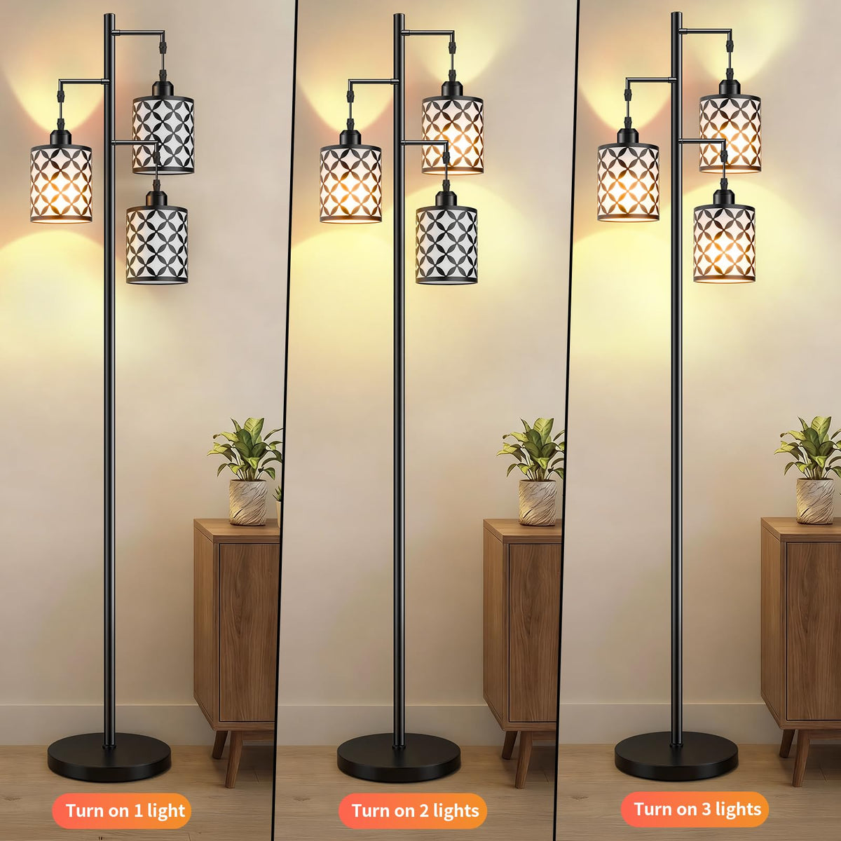 GHOOCEMLUX 6.7 ft cord offers flexible placement.