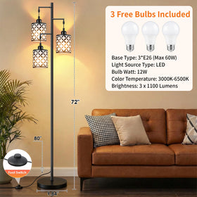 GHOOCEMLUX includes three LED bulbs for bright, long lasting light.