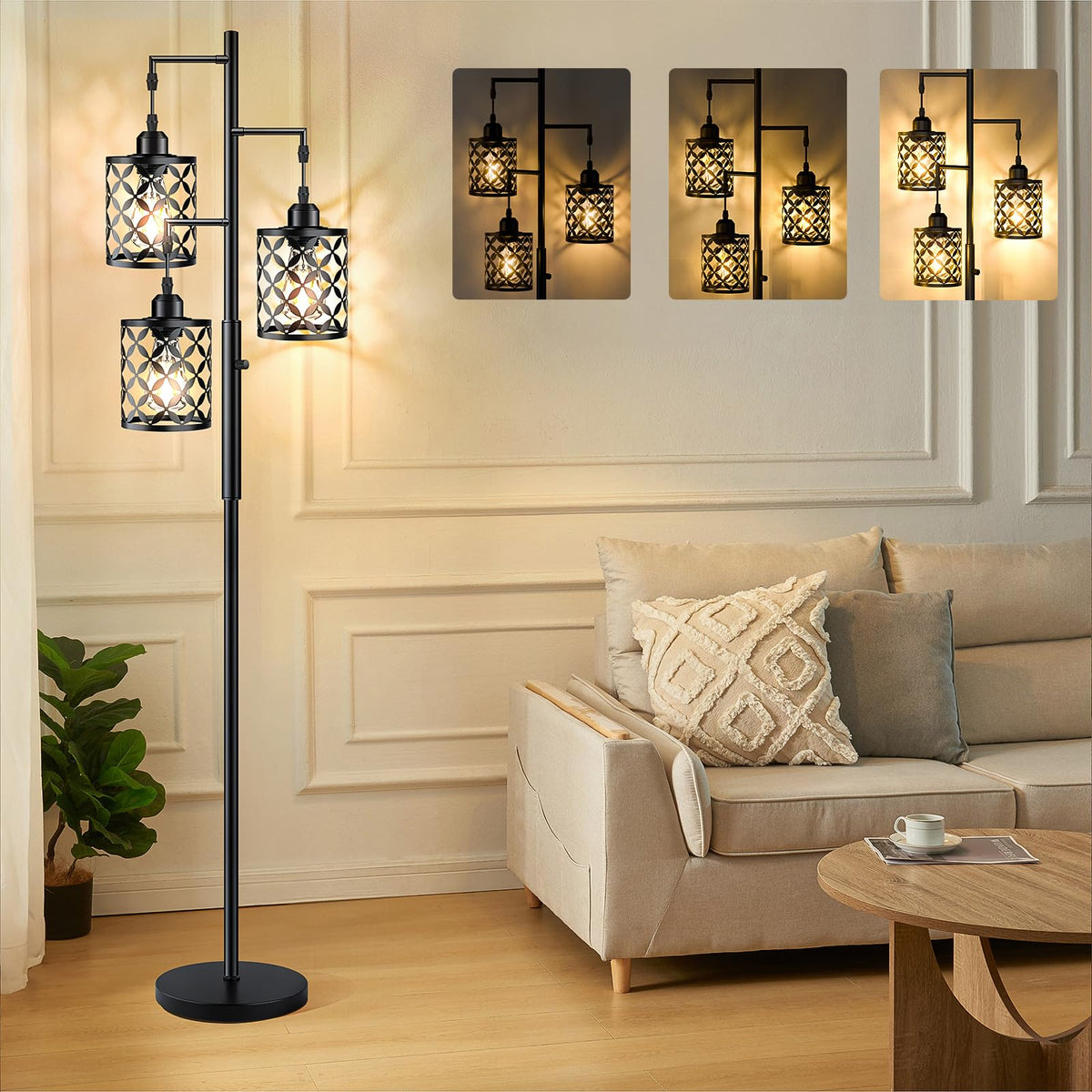 GHOOCEMLUX eye-friendly lighting reduces glare for comfortable reading.