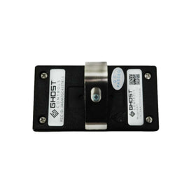 Ghost Controls AXS1 remote close-up on buttons, reliable range for daily use.