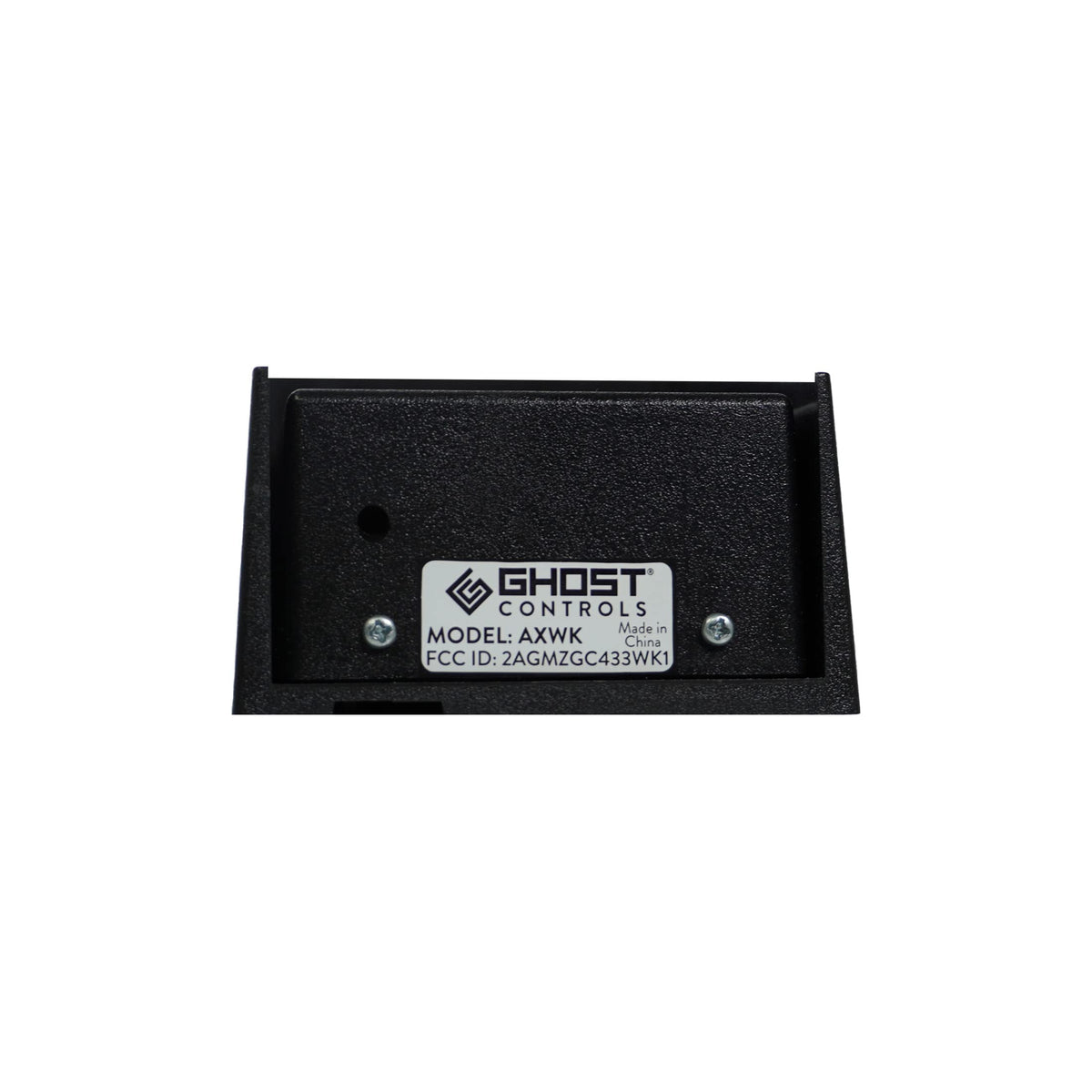 Ghost Controls AXWK exterior housing demonstrates weather resistance for outdoor use.