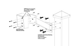 Ghost Controls AXWK wireless operation connecting to gate opener without wiring.