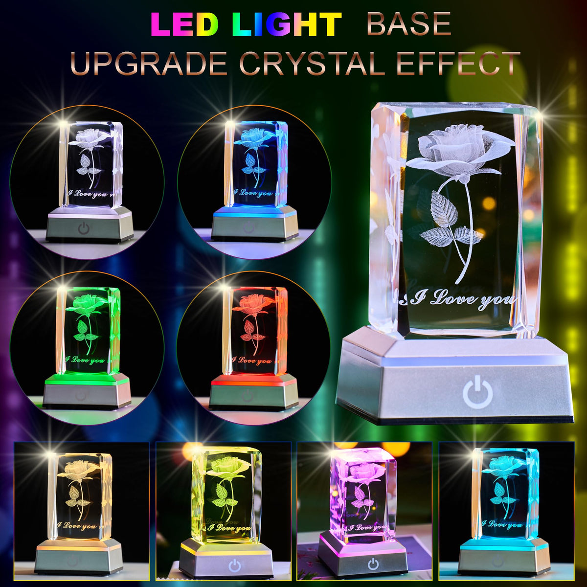 Ghtixsu LED Display Stand with six lighting modes enables customizable ambience