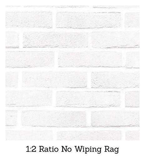 Giani Brick Transformations Whitewash close-up shows dense pigment soaking into brick.