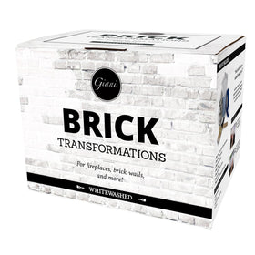 Giani Brick Transformations Whitewashed Kit for even brick tone with minimal prep.