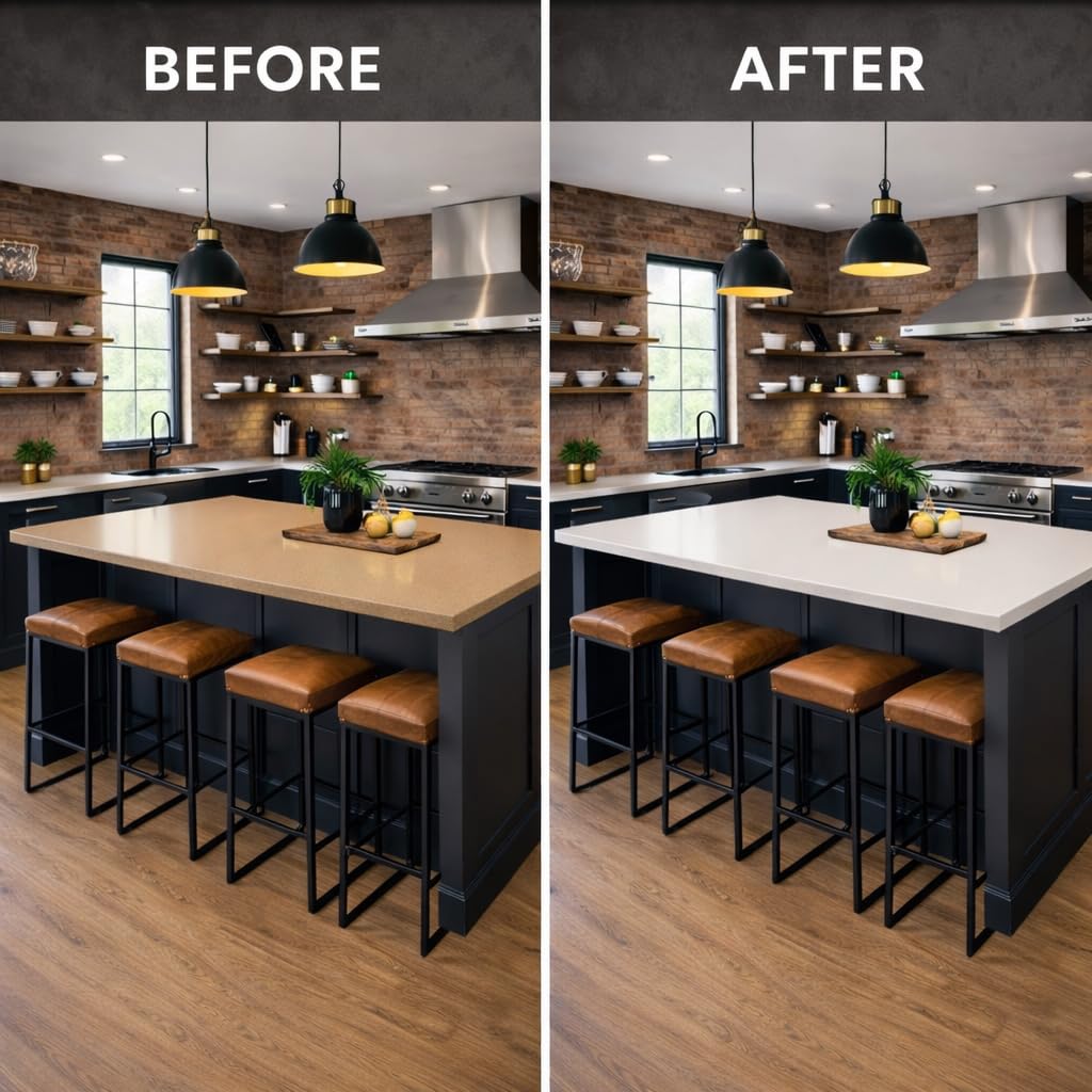 Giani epoxy resin topcoat delivers crystal-clear, durable gloss.