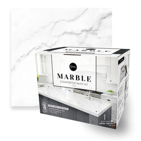 Giani Marble kit open packaging showing quick, simple setup for a kitchen refresh.