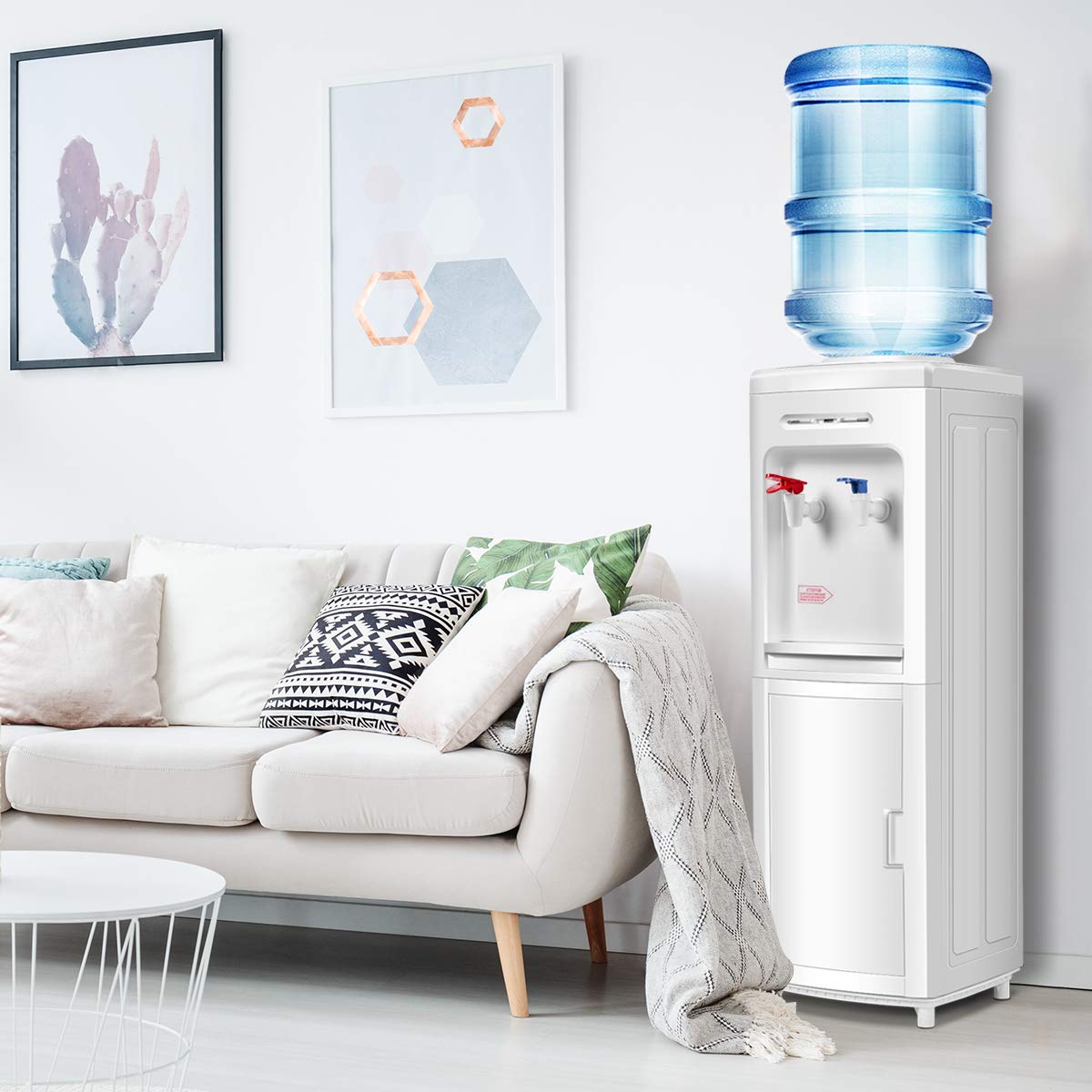 Giantex temperature control area displays cold and hot ranges for precise water.