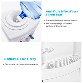 Giantex two-tap system enabling hot and cold water at once.
