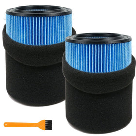 GIB cleaningtool VF5000 filter 2-pack for Rigid and Husky vacuums enhances debris capture.
