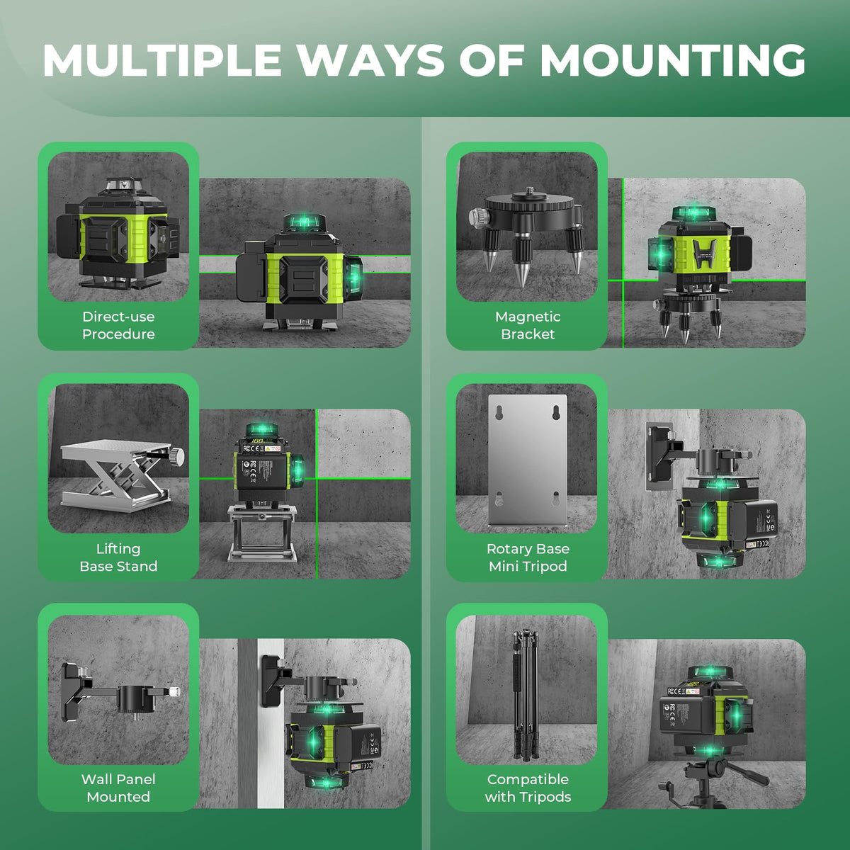 GiBiMoFi magnetic bracket attachment adds flexible mounting options.