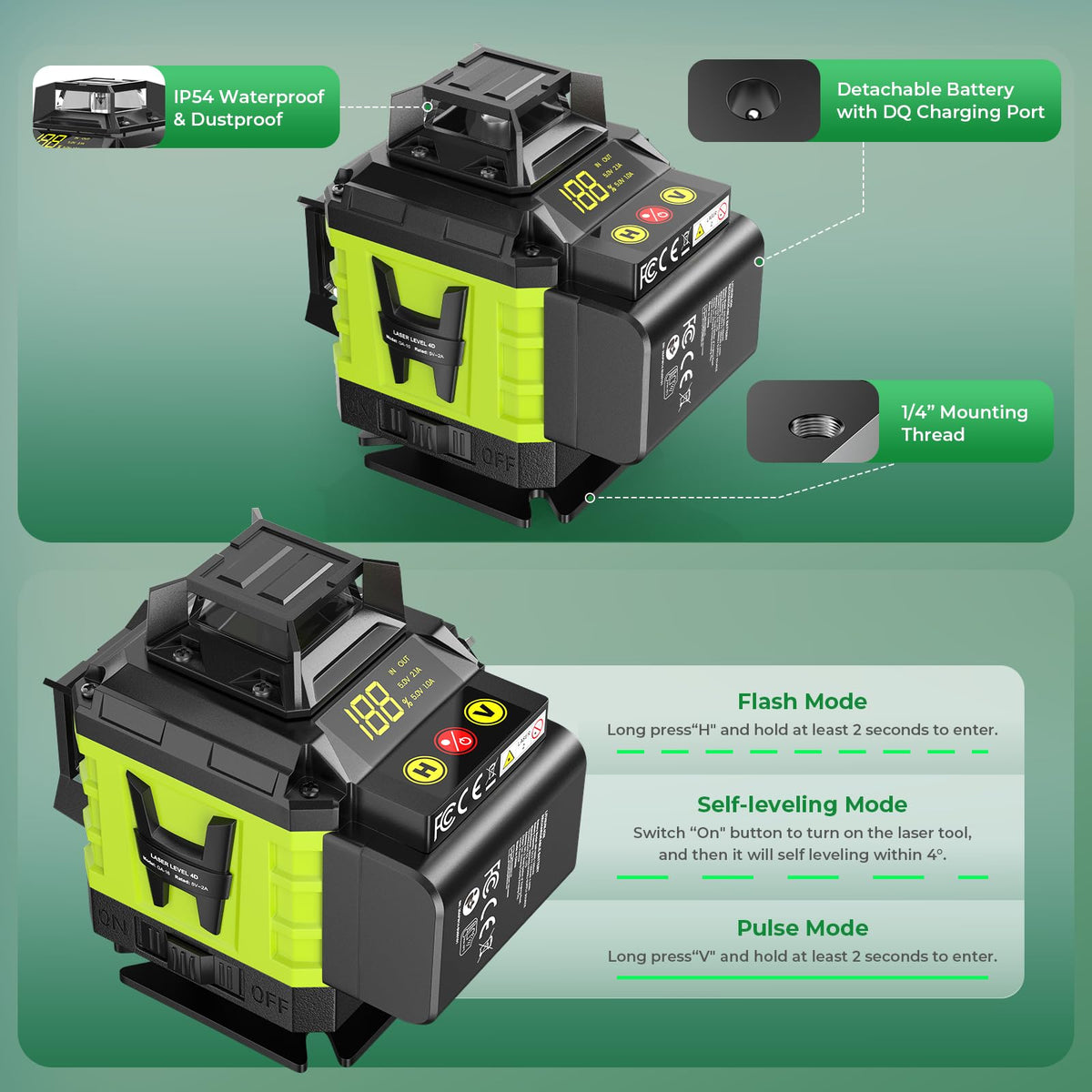 GiBiMoFi remote control operation enables effortless line adjustments.
