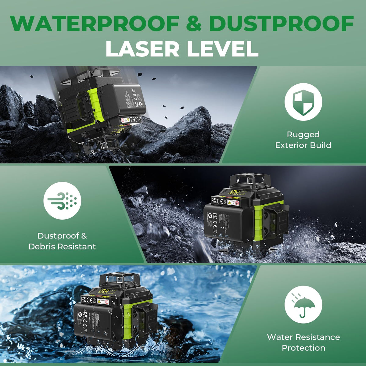 GiBiMoFi tripod compatibility ensures stable positioning on uneven surfaces.