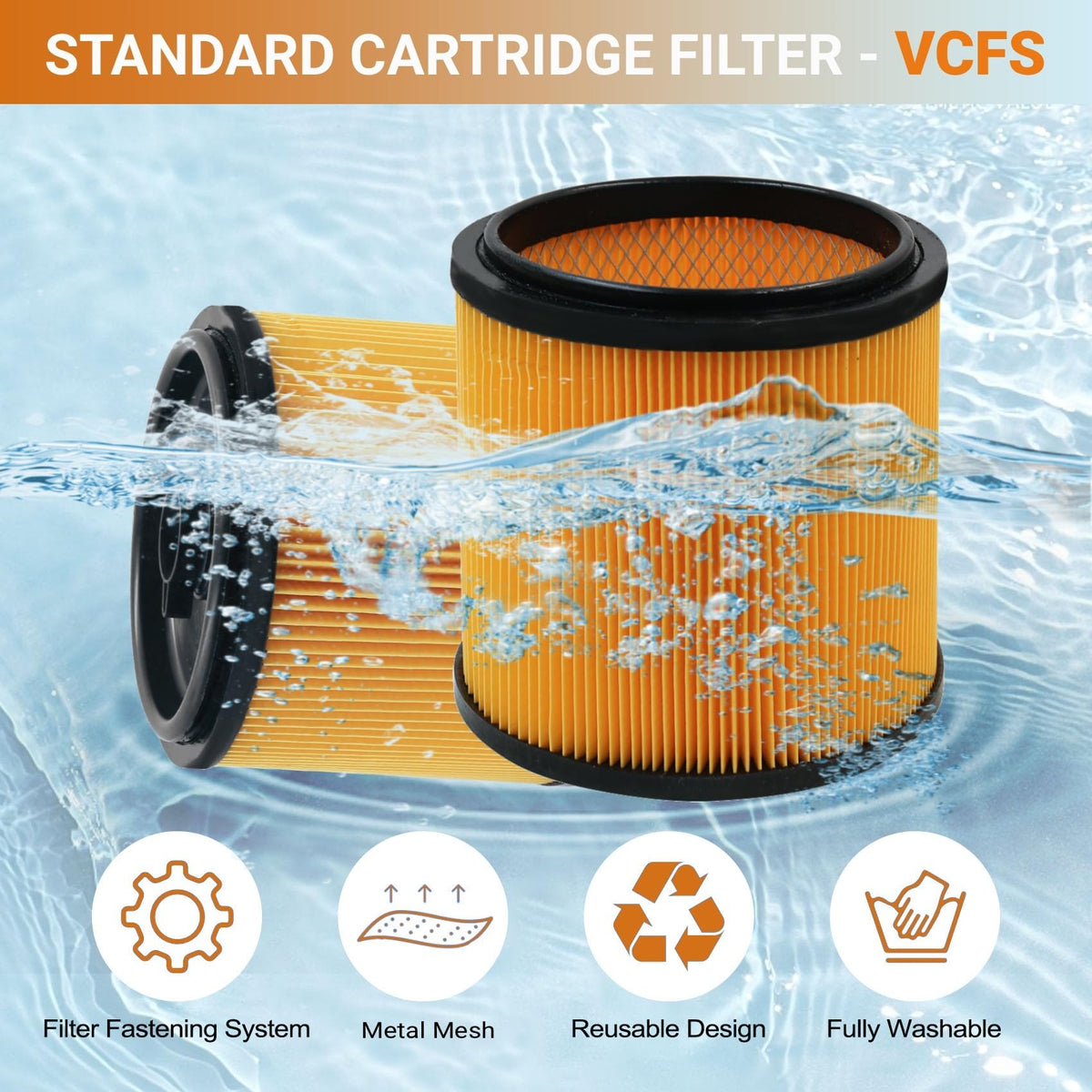 GIBTOOL premium filter material improves debris filtration in vacuums.