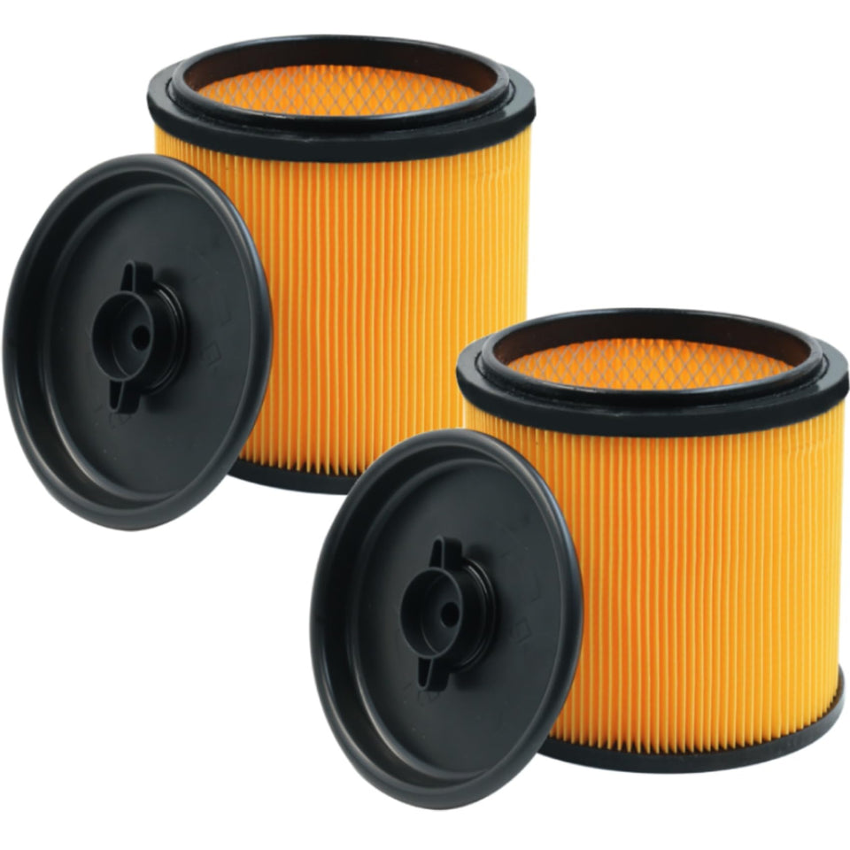 GIBTOOL Vacmaster VBV1210 two-pack cartridge filters for debris capture.