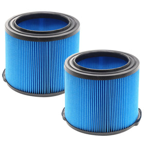 GIBTOOL VF3500 2-pack filter kit fits Ridgid vacuums for stronger suction.