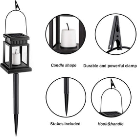 GIGALUMI lanterns with sturdy clamps offer versatile hanging options