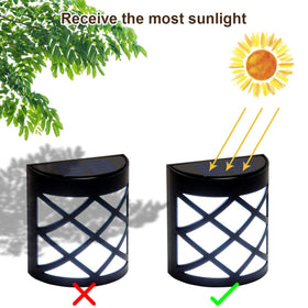 GIGALUMI solar outdoor lighting for gate and garage perimeter.