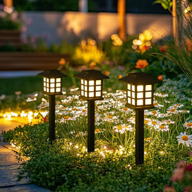 GIGALUMI automatic-on solar light turns on at dusk for hands-free ambiance