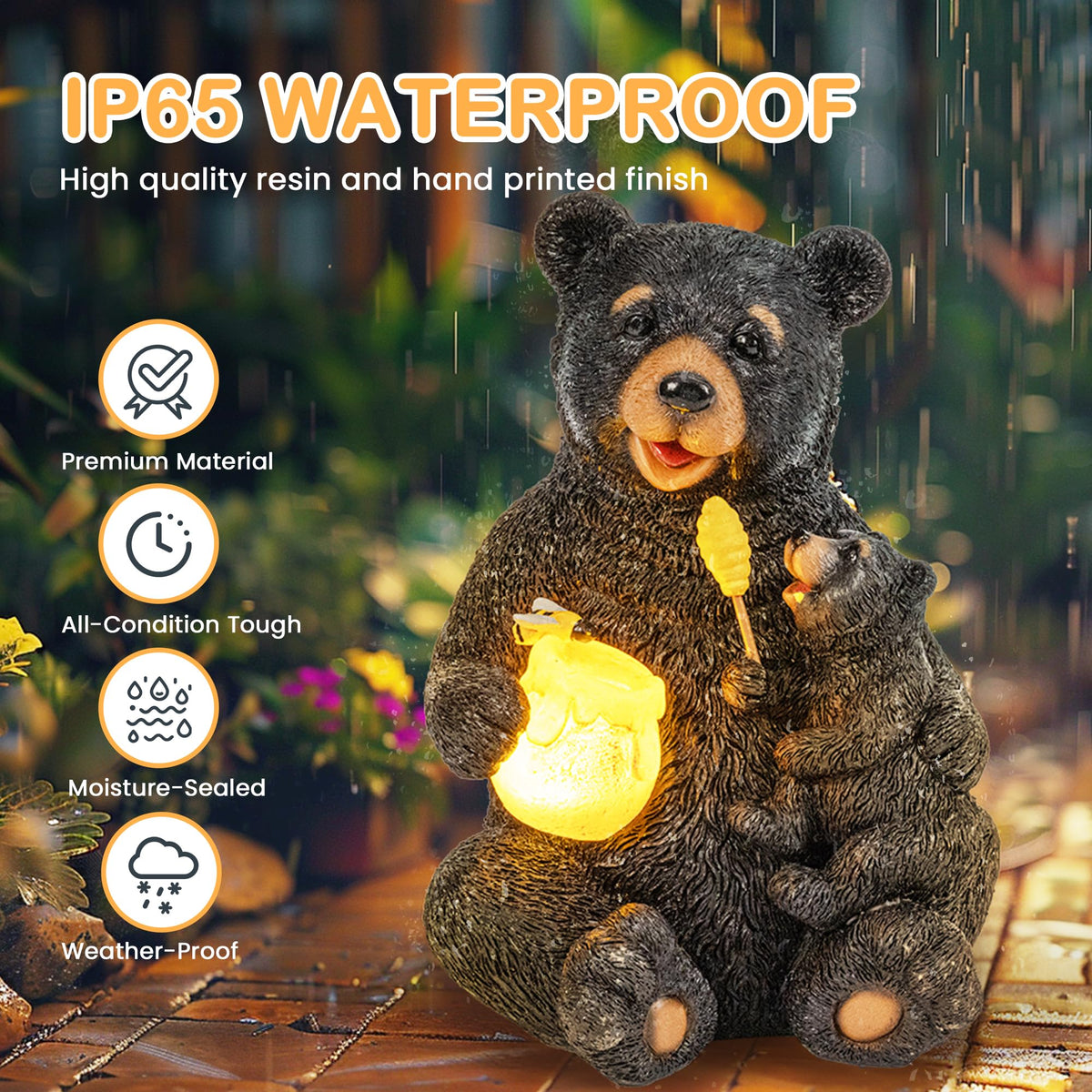 GIGALUMI bear statue makes a perfect gift for birthdays or Mother's Day