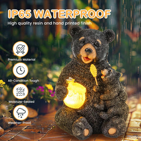 GIGALUMI bear statue makes a perfect gift for birthdays or Mother's Day