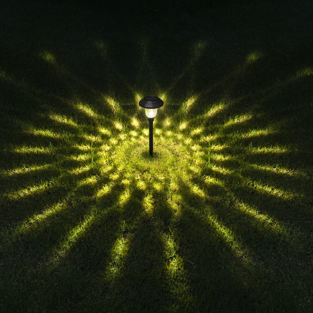 GIGALUMI black finish walkway lights blend with landscaping aesthetics
