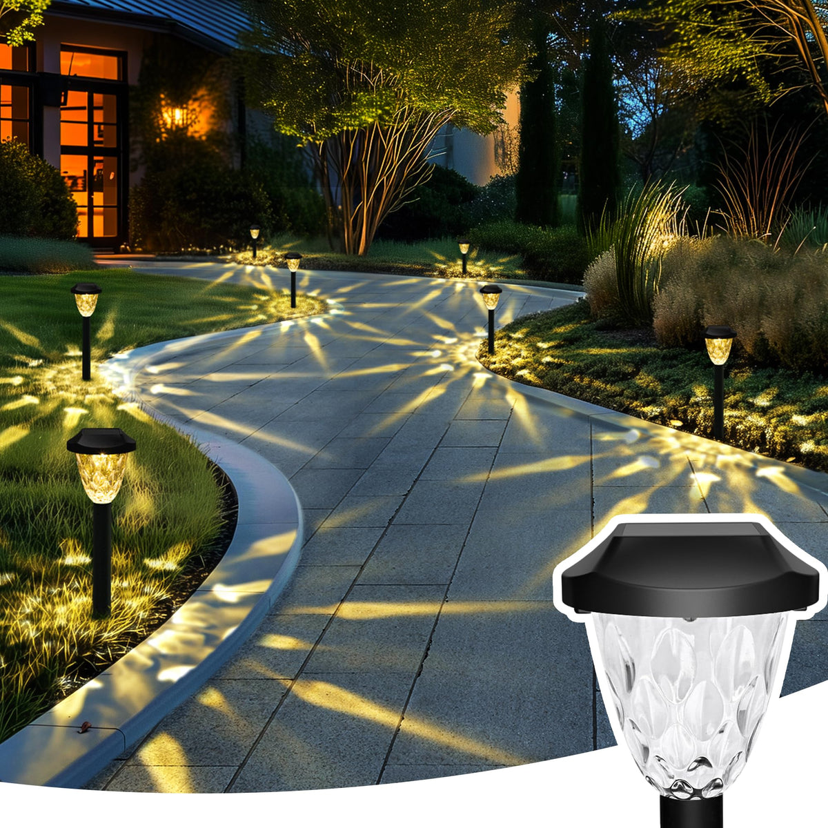 GIGALUMI clear lampshade design for even path lighting