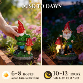GIGALUMI durable garden figurine stands up to weather with lasting charm.