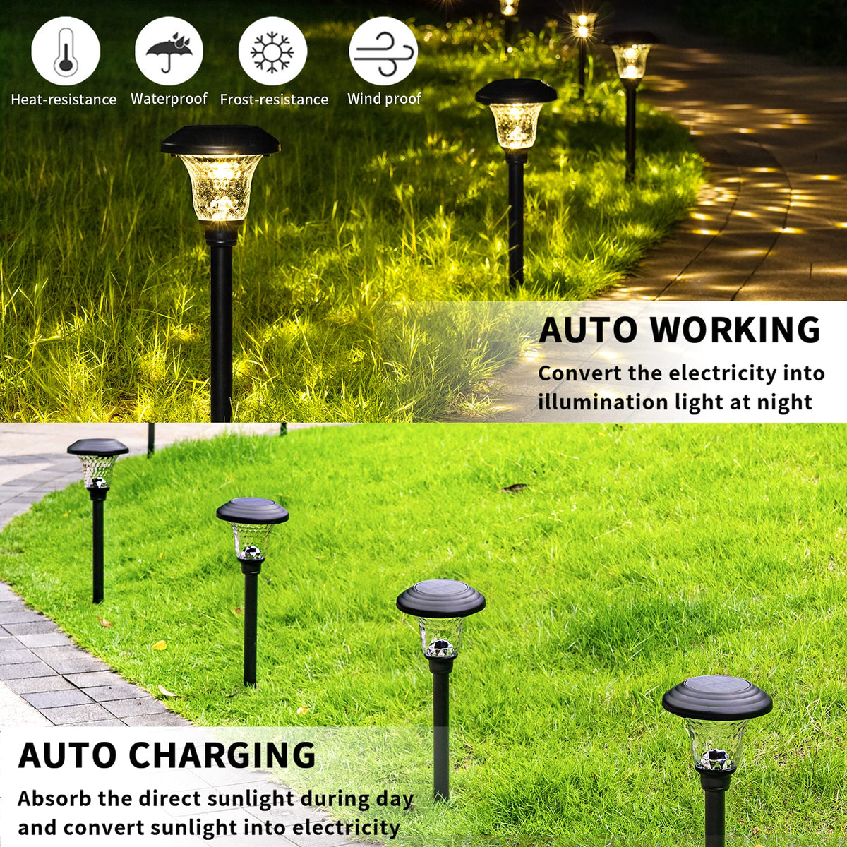 GIGALUMI easy installation ground post simplifies setup along walkways