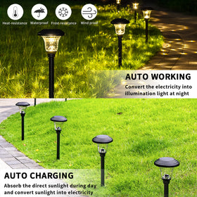 GIGALUMI easy installation ground post simplifies setup along walkways