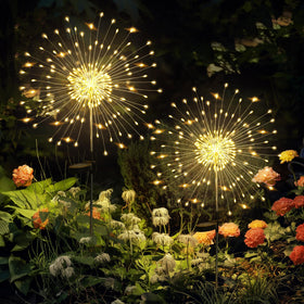 GIGALUMI garden lights 120LED pack brightens walkways with solar power