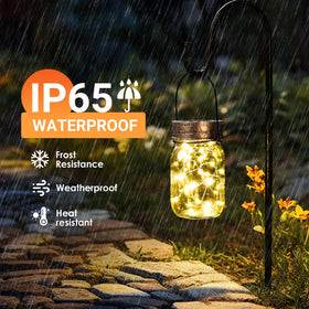 GIGALUMI lanterns enhance tables and walkways with soft light.
