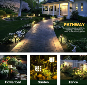 GIGALUMI LED solar garden light waterproof for durable outdoor décor and visibility