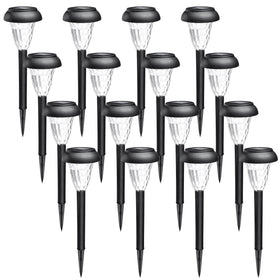 GIGALUMI easy-install solar lights stake into ground for quick setup.