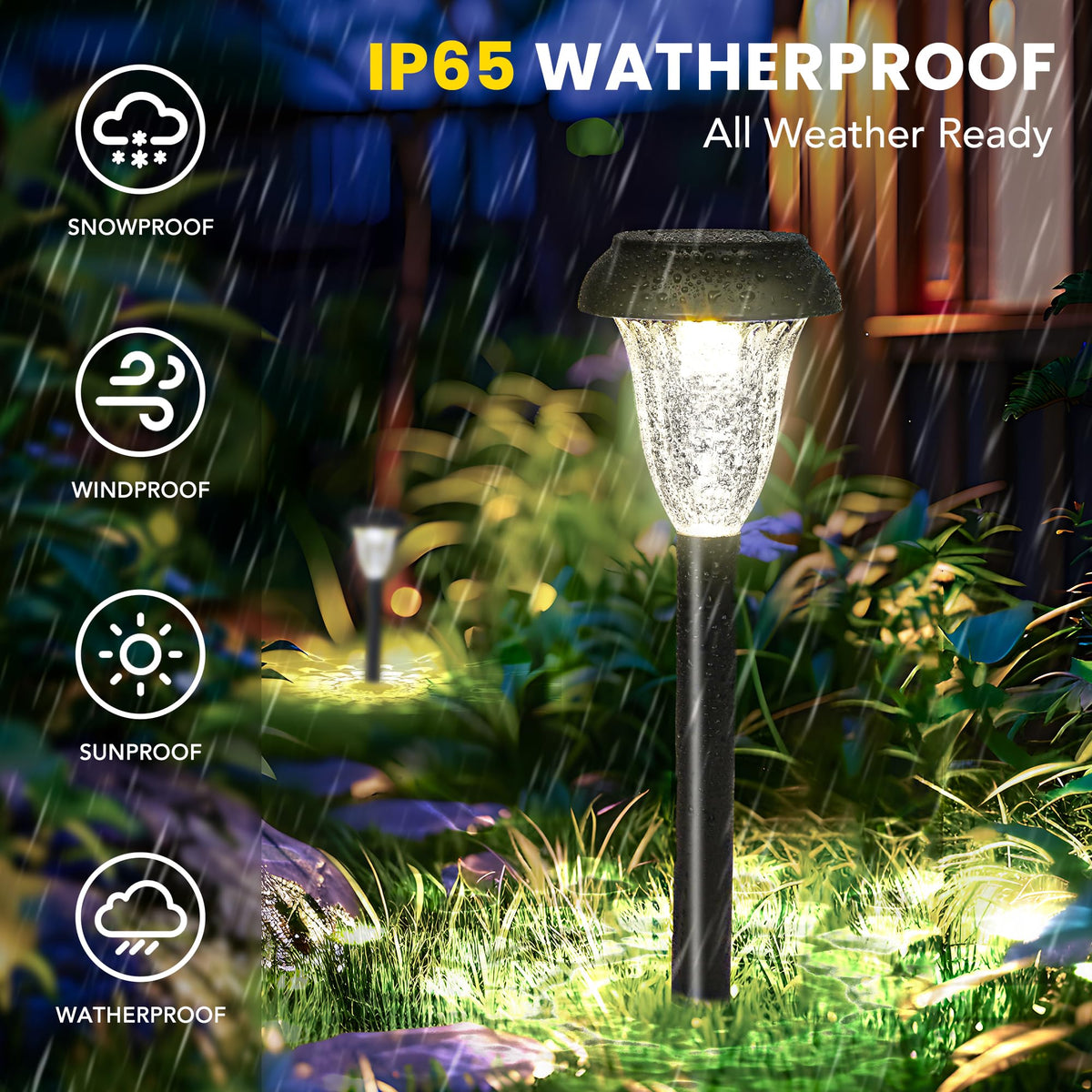 GIGALUMI cool white pathway lighting enhances visibility and safety outdoors