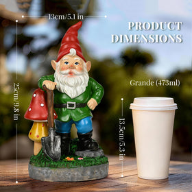GIGALUMI patio lawn gnome decor enhances porches and walkways.