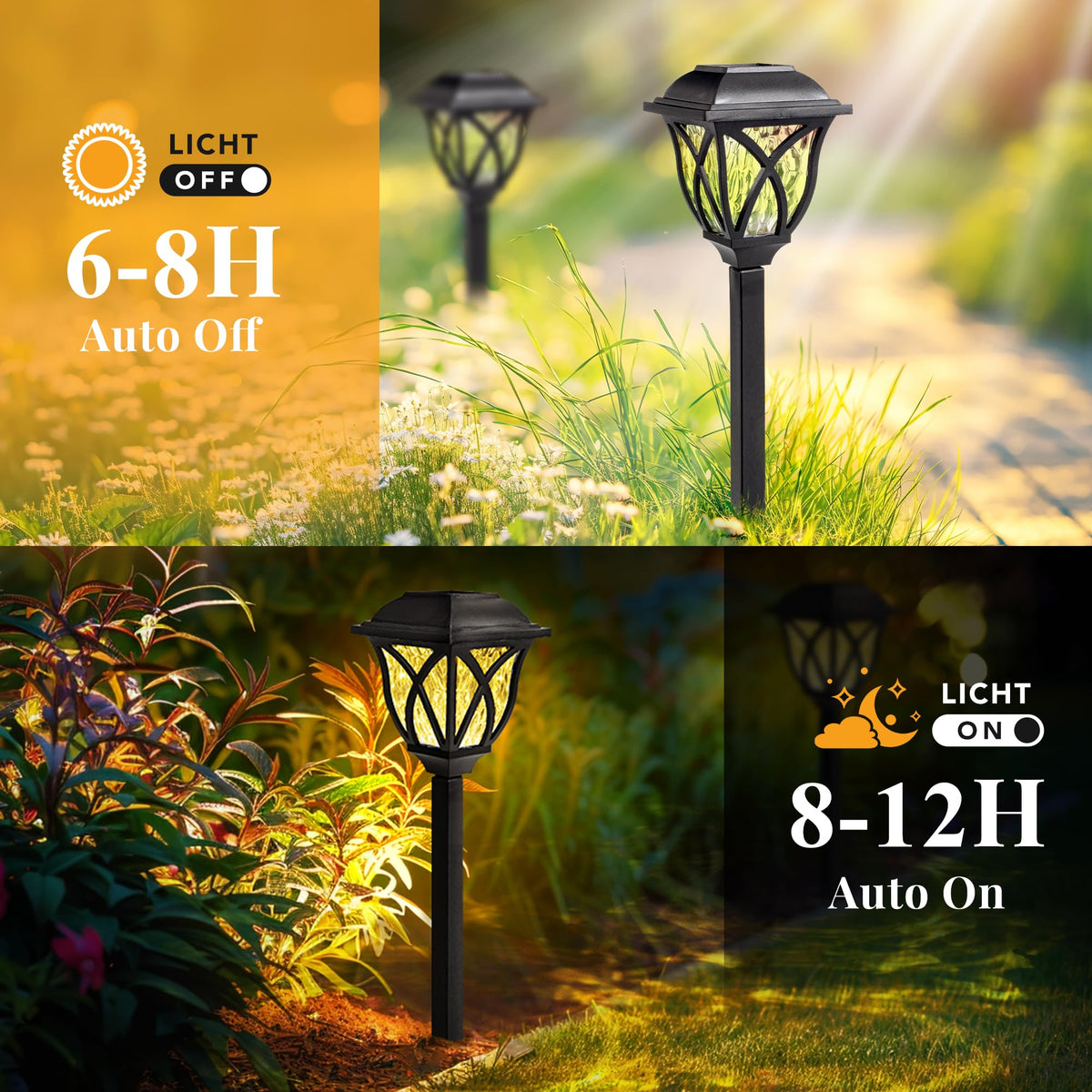 GIGALUMI planter light adds glow to outdoor planters