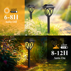 GIGALUMI planter light adds glow to outdoor planters