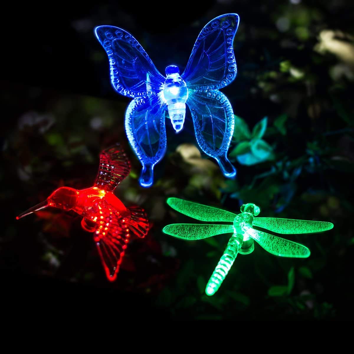 GIGALUMI solar butterfly lights illuminate driveways with color-changing LEDs for curb appeal