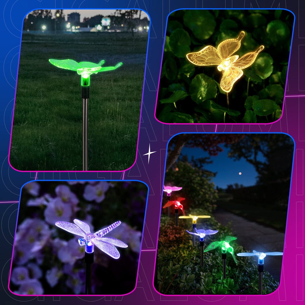 GIGALUMI weatherproof butterfly lights resist rain and wind for year-round use