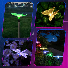 GIGALUMI weatherproof butterfly lights resist rain and wind for year-round use