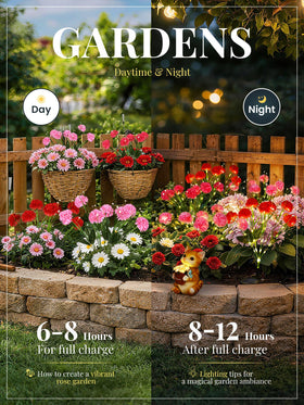 GIGALUMI solar chrysanthemum light energy-saving outdoor decor that lasts