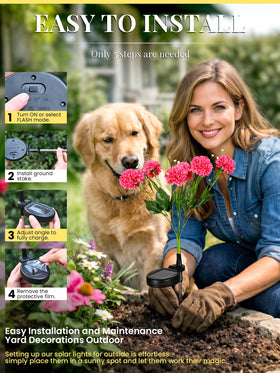 GIGALUMI solar chrysanthemum light weatherproof design stands up to rain and sun