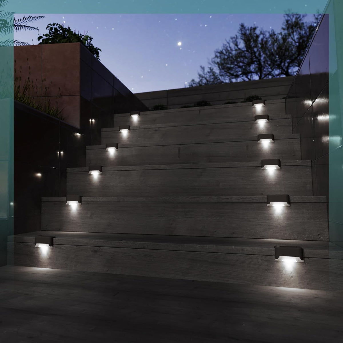 GIGALUMI fence-edge light brightens outdoor perimeters for added security.