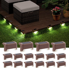GIGALUMI railing light guides guests along walkways with cool white glow.