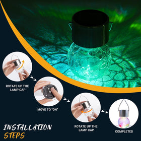 GIGALUMI easy-install hanging lantern with no wiring