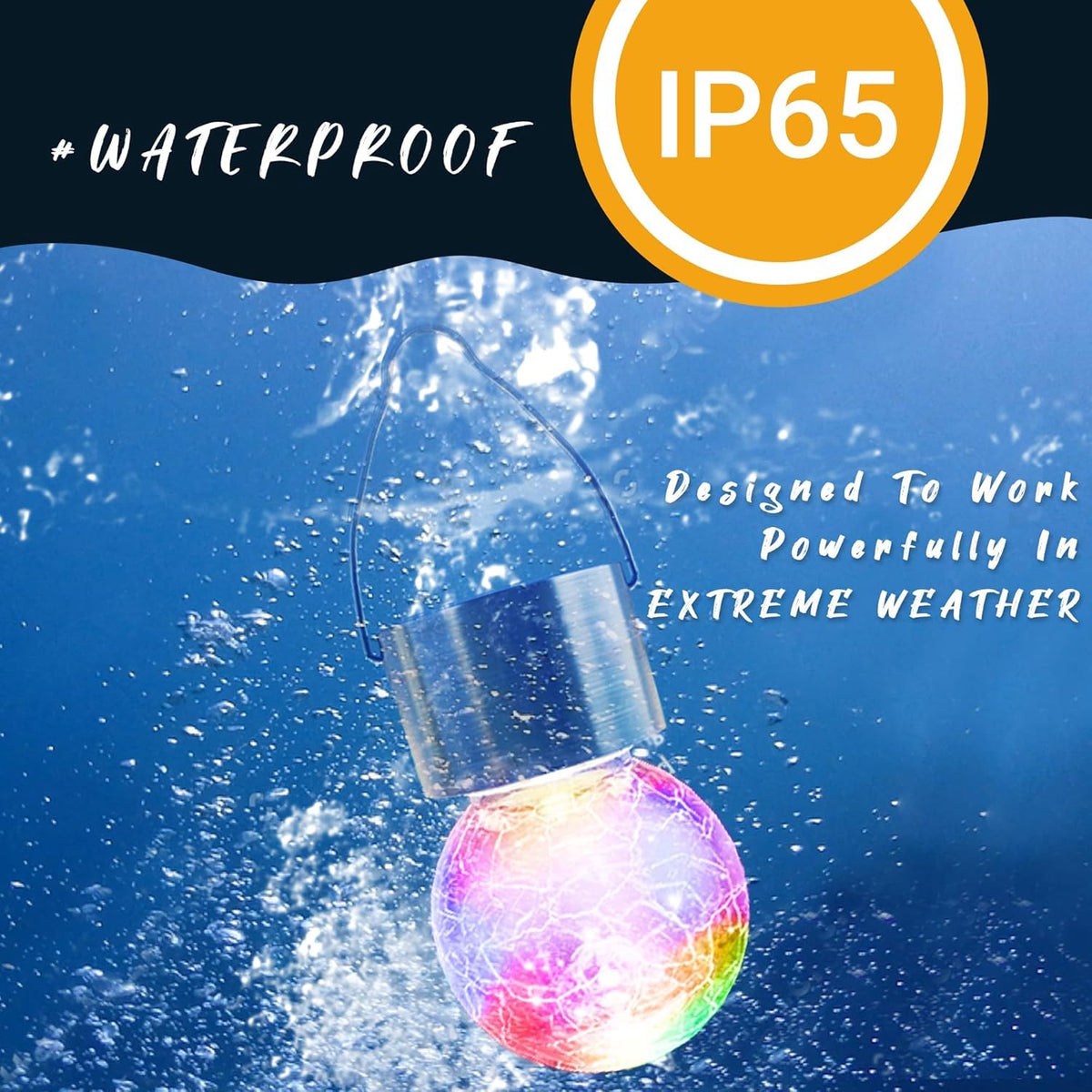 GIGALUMI waterproof solar lantern designed for outdoor use